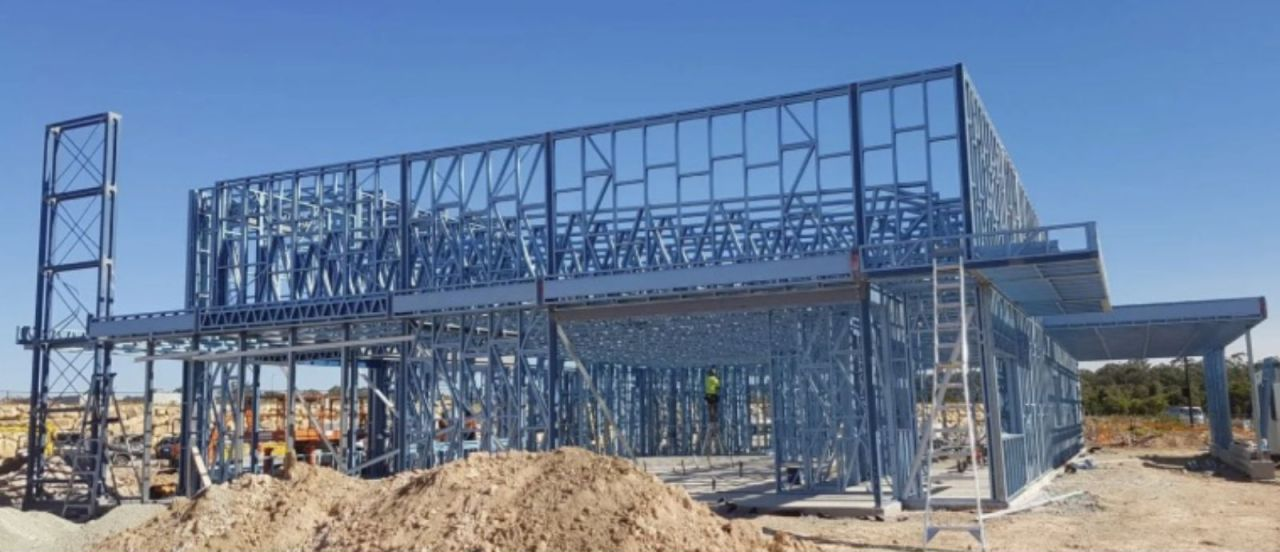 Steel-framed luxury home under construction in DFW - Versailles Luxury Homes