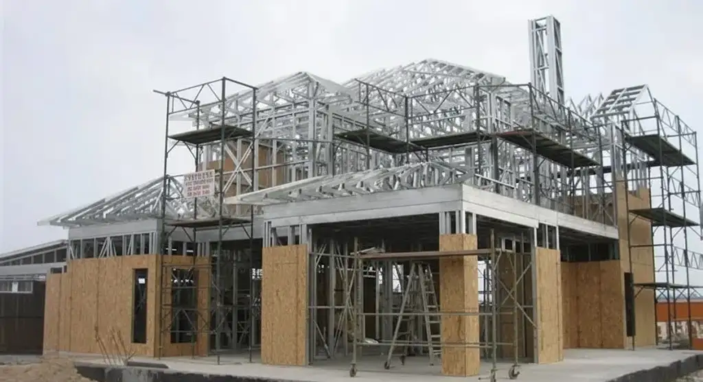 Steel-framed luxury home under construction in DFW - Versailles Luxury Homes
