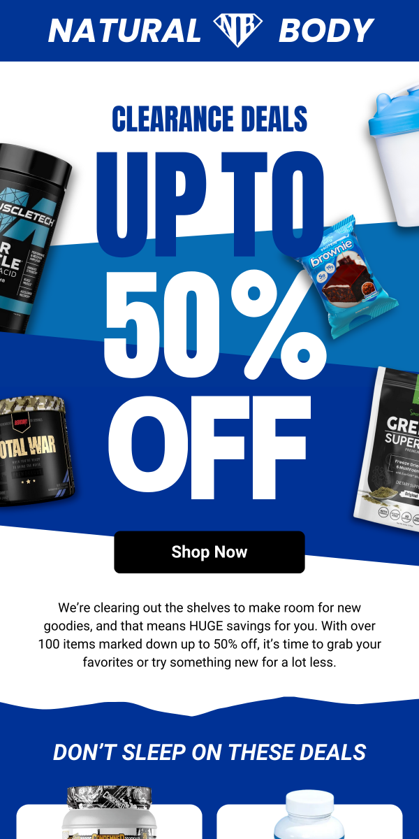 Natural Body Inc. Email Design 5