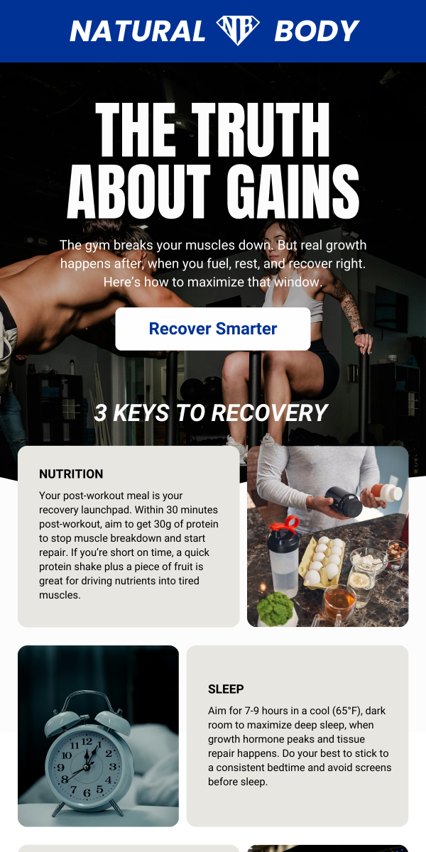 Natural Body Inc. Email Design 2