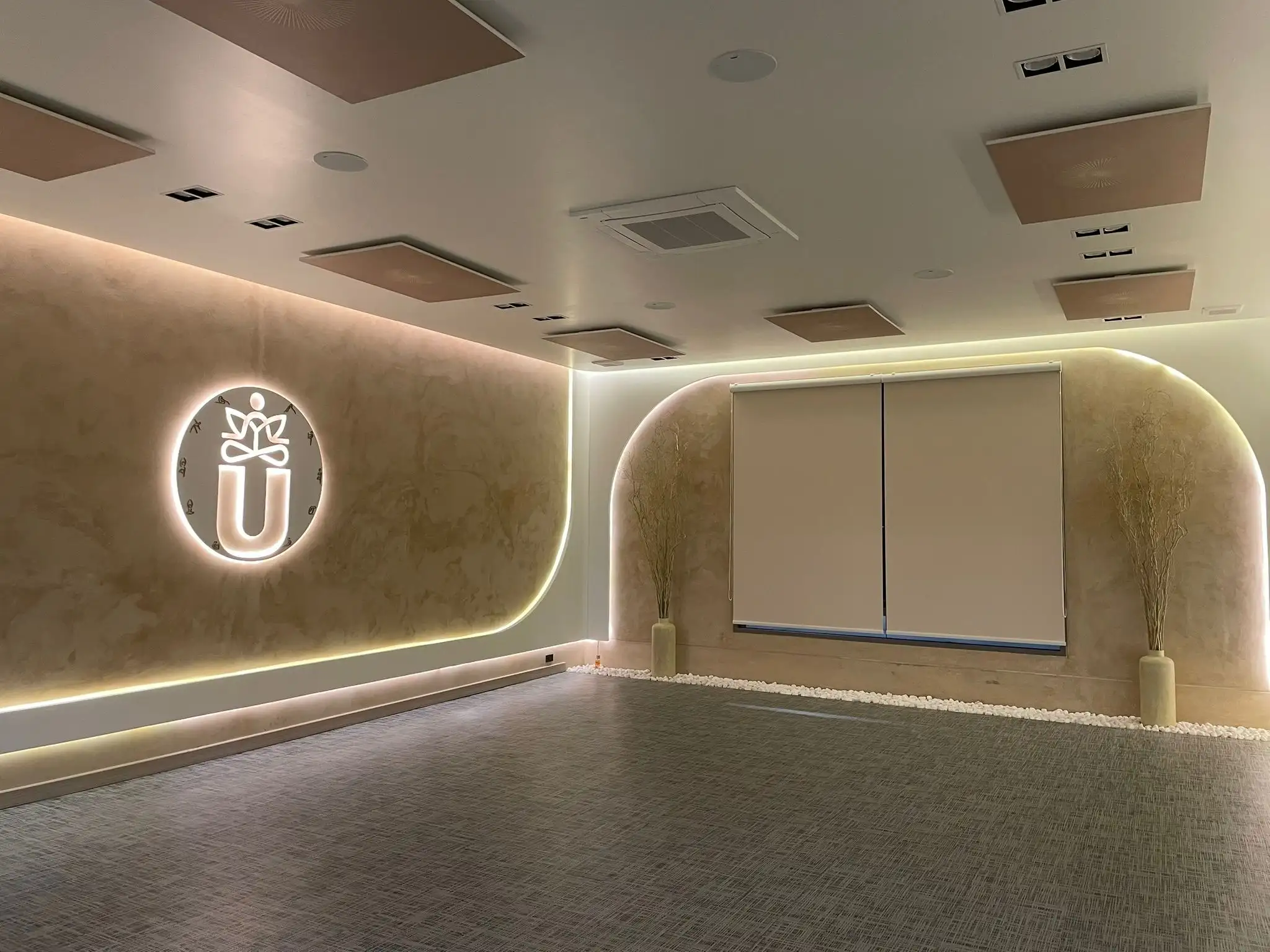 Hot Yoga Studio with Infrared Panels