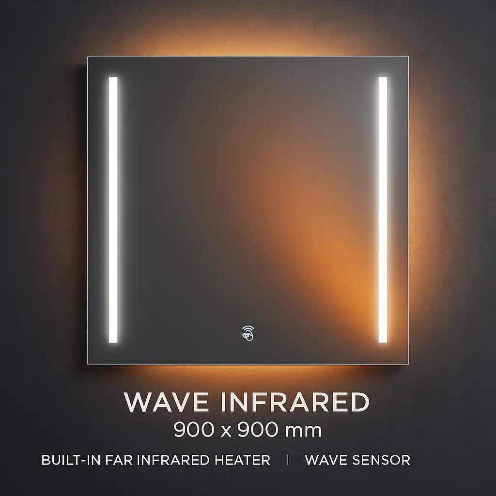Wave Mirror 500W Square